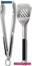 Oxo Good Grips Grilling Tools, Tongs And Turner Set, Black. Fixed Price $39.88.