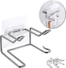 Centerz Hair Dryer Holder, Wall Mount Self Adhesive 2PACK, Silver. Fixed Price $16.88.