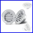 2 Pcs Stainless Steel Air Vents 4" Round Soffit Louver Grille Cover Wal.... Fixed Price $18.89.
