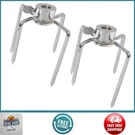 Stainless Steel 304 Grill Rotisserie Meat Forks Set, Fits 5/16" & 3/8" Rods. Fixed Price $22.07.