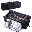 22" Grill Tool Bag, Heavy Duty Bbq Accessories Organizer With Wideopen Design.... Fixed Price $51.89.