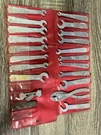 Vintage Motorcycle Original Classic Bag Set Wrench Pliers. Fixed Price $56.00.