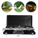 3 Burner Modern Portable Cooking Propane Butane Gas Camping Stove W/ Grid + Tray. Fixed Price $84.12.
