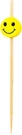 Smiley Pick, Face Skewers, Food Picks, Sticks 4", Natural Color, 1000 Pcs. Fixed Price $39.99.