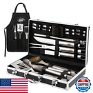 Kaluns 21-PC Bbq Tool Set W/ Case Stainless Steel Grilling Accessories. Fixed Price $50.24.