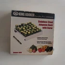 King Kooker Stainless Steel Jalape Rack With Corer Hole Model 36JR. Fixed Price $14.99.