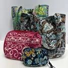 Vera Bradley Set Of Four (4) Shoulder Bags, Tablet Cover Wristlet Wallet Paisley. Fixed Price $39.99.