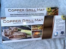 Idea Village Copper Grill Mat Non-stick Infused 2 Pack 15.75" X 13" Nib. Fixed Price $10.99.