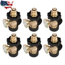 6PCS Pol Propane Tank Adapter With Gauge, Converts To Qcc/type For Gas Grill. Fixed Price $40.39.