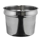 Winco Qt. Round Inset For Model 211 24 Gauge Heavy Weight Stainless Steel. Fixed Price $29.99.