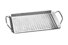Best Outset 76631 Stainless Steel Grill Topper Grid 11"X7" Bbq Pan With Handles. Fixed Price $24.86.