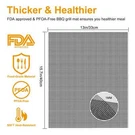 Heavy Duty Bbq Mat Non-stick For Gas/charcoal Grills 500 Heat Resistant. Fixed Price $6.22.