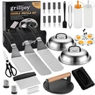 Grilljoy Professional Griddle Accessories Kit Set With Smash Burger Black. Fixed Price $39.84.