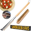26'' Pizza Oven Brush With Stone Scraper Includes Heads, Heat-resistan. Fixed Price $26.95.