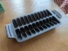 Outset 76375 Shrimp Cast Iron Grill And Serving Pan , Black. Fixed Price $21.99.