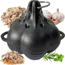 Cast Iron Smoker Roaster & Garlic Roster Baker, Box, Pre-seasoned. Fixed Price $75.93.