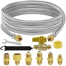 12 Feet High Pressure Braided Propane Hose Extension Coupling 3/8 Flare. Fixed Price $69.86.
