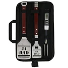 Panoware Bbq Grill Tools For Dad, 4 Piece Set, Number 1 Tongs, Spatul.... Fixed Price $28.10.