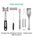 Jim Beam Pro Grill Master Tool Set Stainless Steel Bbq Accessories. Fixed Price $35.00.