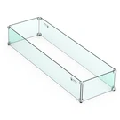 Skyflame Linear Fire Pit Wind Guard 40.5" X 12.5" Thick Tempered Glass. Fixed Price $150.73.