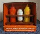 Barbecue Condiment Picnic Table Bbq Accessories Set Mr. Fixed Price $24.00.