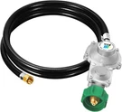Ggc 5FT Two Stage Propane Regulator With Hose, Dual QCC1. Fixed Price $53.99.