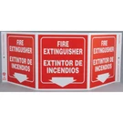 Glow The Dark English/spanish Fire Extinguisher Tri-view Sign. Fixed Price $24.00.