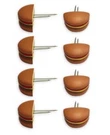 Mr. Bar-b-q Hamburger Shape Corn Holders 4 Set. Fixed Price $5.50.