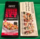 Sets Backyard Bbq Grill/charcoal Companion Shish Kabob Skewers (12) Rack. Fixed Price $18.99.