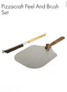 Pizzacraft Peel & Brush Set Wood Handle Metal Silver Brown. Fixed Price $33.99.