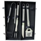 Espn Game Plan 4-PIECE Stainless Steel Bbq Grill Tool Set With Case. Fixed Price $44.95.
