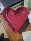 The Pampered Chef Simple Additions Stoneware Valentine Heart Dish 2076 Retired. Fixed Price $10.95.