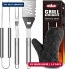 Grillart Utensils Set - 3PCS Bbq Tools, Stainless Barbeque. Fixed Price $55.11.
