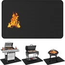 Under Grill Mat 60X40 Inch Fireproof Deck Patio Protector Waterproof Oil-proof. Fixed Price $49.95.