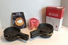 Modern Innovation Mini Cast Iron Skillets With Silicone Mitt Set Of 7. Fixed Price $9.95.