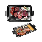 2PCS Topper Pans Bbq Acetop Nonstick Barbecue Grilling Basket... Fast Ship. Fixed Price $34.99.