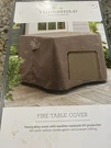 Threshold Square Pit/fire Table Cover Brown 32 X 24" Uv Protection Nip. Fixed Price $35.00.
