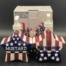 Boston Warehouse Bbq Americana 75507 Mustard Ketchup Pumps 1999 Usa. Fixed Price $7.81.