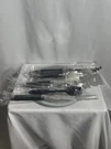 Grillux Bbq Set 4PC Stainless Steel Spatula Tongs Fork. Fixed Price $28.00.