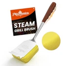 Grill Brush Bristle Free W/replaceable Yellow Head, Enamel Safe, 17" Long Handle. Fixed Price $24.99.