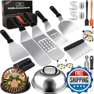 30-PIECE Griddle Accessories Kit Flat Top Grill Set For Blackstone & More. Fixed Price $51.19.