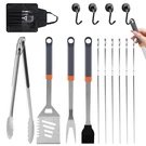 15-PIECE Set, Bbq Grilling Accessories With Tongs & Spatula, Stainless .... Fixed Price $27.69.