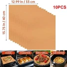 5PCS Bbq Copper Grill Mats Non-stick Easy Cut Oven Sheet Liner Cooking Baking. Fixed Price $18.76.