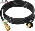 Gaspro 12 Ft Propane Extension Hose With Gauge For 100LB Tank, Also. Fixed Price $42.49.