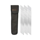 Outset Grill Skewers, Of 12 Stainless Steel Bbq With Bag. Fixed Price $30.46.