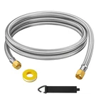 Vieaube 6 Feet Propane Hose Extension Female To Flare, Silver. Fixed Price $35.49.