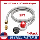 Gaspro 0-20 Psi Adjustable High Pressure Propane Regulator With 5FT Hose 3/8". Fixed Price $19.99.