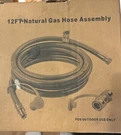12 Ft. 3/8" Id Low Pressure Lpg Natural Gas Hose Conversion Kit W/ Quick Connect. Fixed Price $34.50.