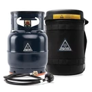 Ignik Refillable Gas Growler Deluxe 5-POUND Empty Black Case/blue Tank. Fixed Price $212.35.