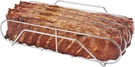 Extra Long Stainless Steel Rib Rack For Smoking And Grilling, Holds Up To 3 F.... Fixed Price $33.16.